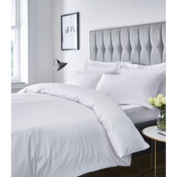 Satin Stripe 300 Thread Count Duvet Cover Set with Pillowcases