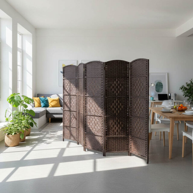 241cm W x 179cm H 6 - Panel Folding Room Divider