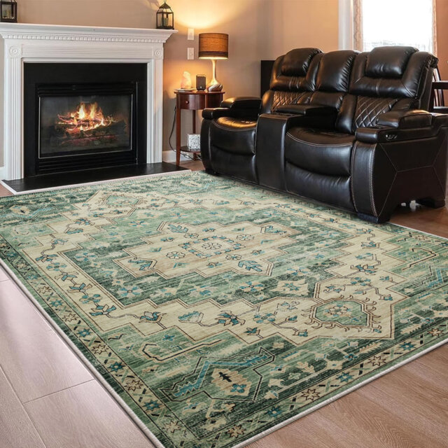 Luxury Cashmere Area Rug – Ultra-Soft, Cozy, Fade-Resistant Floor Rug For Living Room & Bedroom Decor