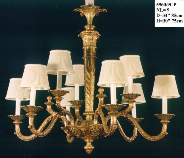 Cowie 9 - Light Shaded Chandelier