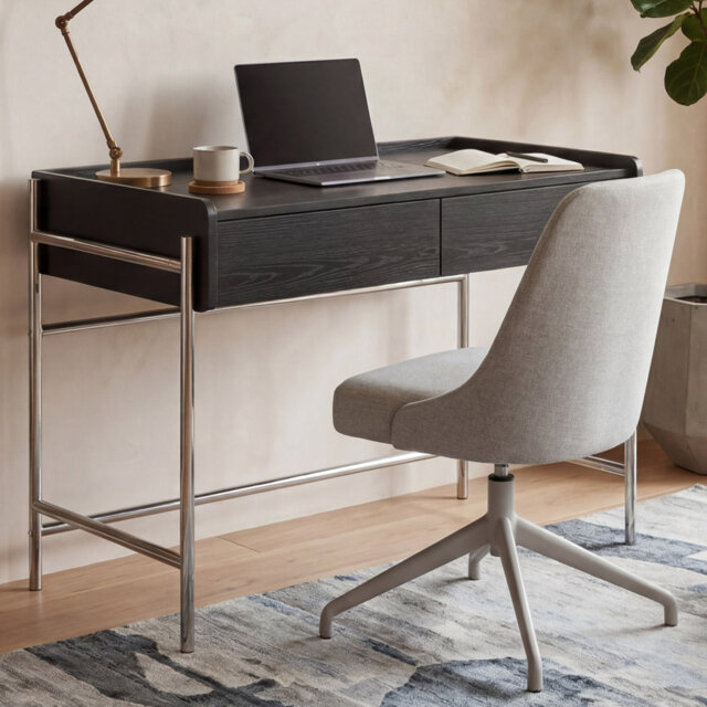 Metal Base Writing Desk