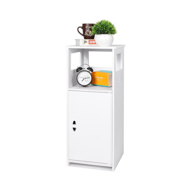 Bathroom Floor Cabinets,Waterproof Bathroom Storage Furniture with Open Storage Shelf