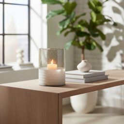 Glass Tabletop Tealight Holder