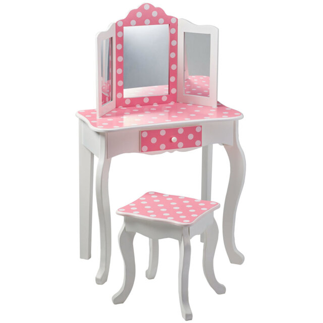 Wafrt Kids Vanity Set with Mirror