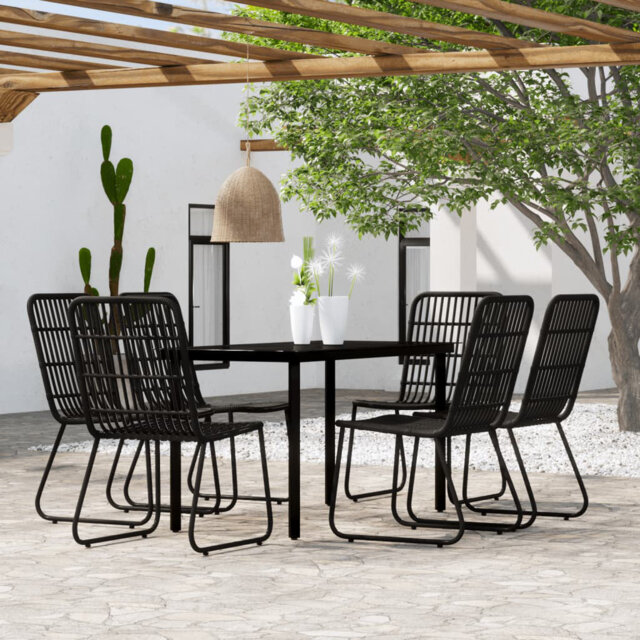 Bay Isle Home 7 Piece Garden Dining Set Oak