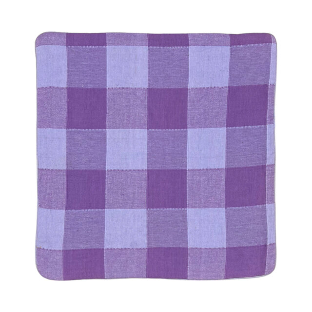 Dungorbery Plaid Purple Square Cushion