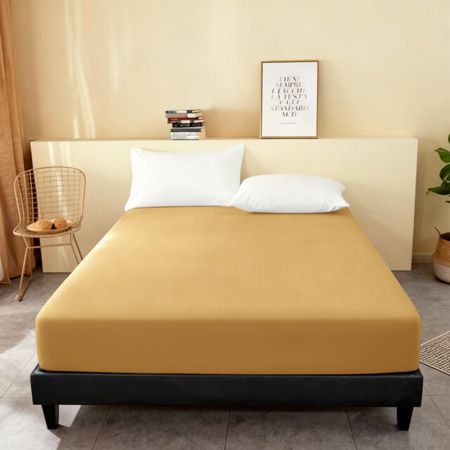 Super Soft Microfiber Fitted Sheet – 25cm Deep Pocket, Brushed Finish