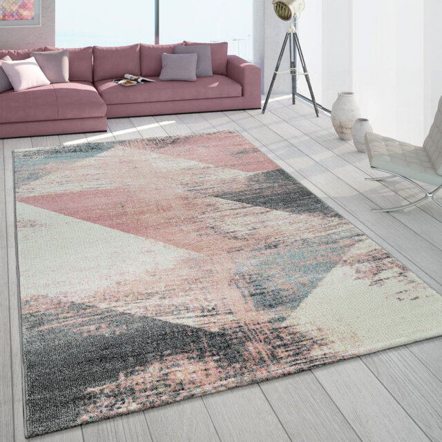 Peter Flatweave Beige/Pink/Grey Rug