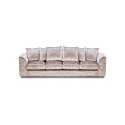 100% Crushed Velvet 4 Seater Sofa Upholstered Living Room Set