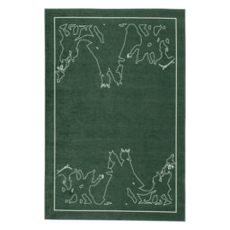 Flatweave Green Rug