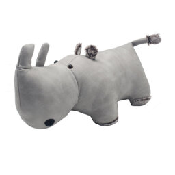 Hibbard Plush Rhino Fabric Floor Door Stop