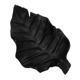 Solid Wood Decorative Plate in Black