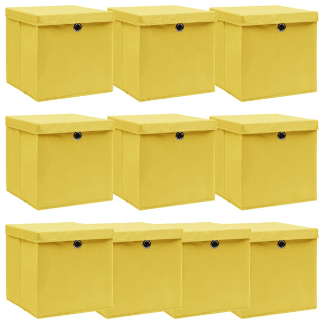 Storage Boxes with Lids Fabric