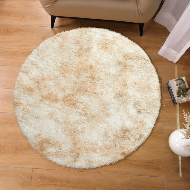 Round Shaggy Area Rug â Plush Soft High Pile Floor Rug For Living Room & Bedroom