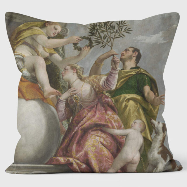 Happy Union - Paolo Veronese - National Gallery Cushion