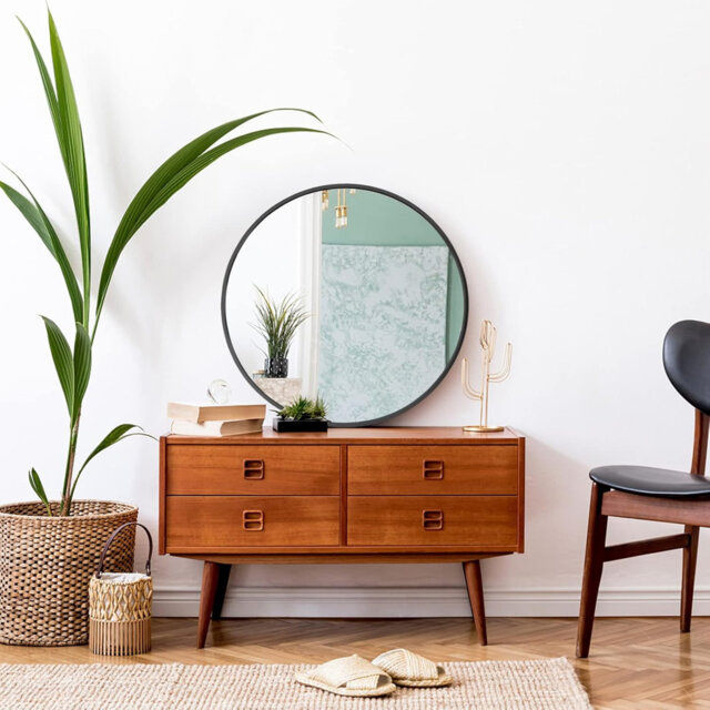 Aluminium Round Mirror