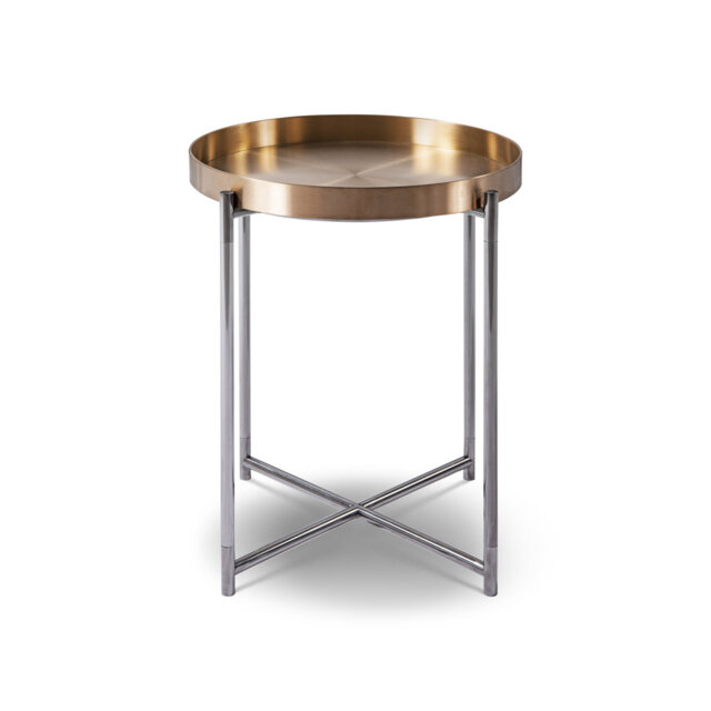 Amaani Tray Top Cross Legs End Table