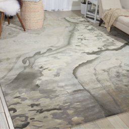 Dugas Hand Tufted Silver Rug