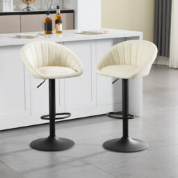 Bar Stools Set Of 2 Bar Chairs Height-Adjustable Rotatable Kitchen Stool With Backrest Stool Kitchen Bar 150 Kg