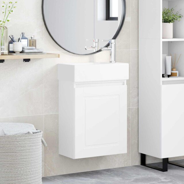 Single Bathroom Vanity with Ceramic Basin