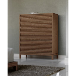 Grahamtown Solid Wood 106.68cm W 5 - Drawer Chest of Drawers