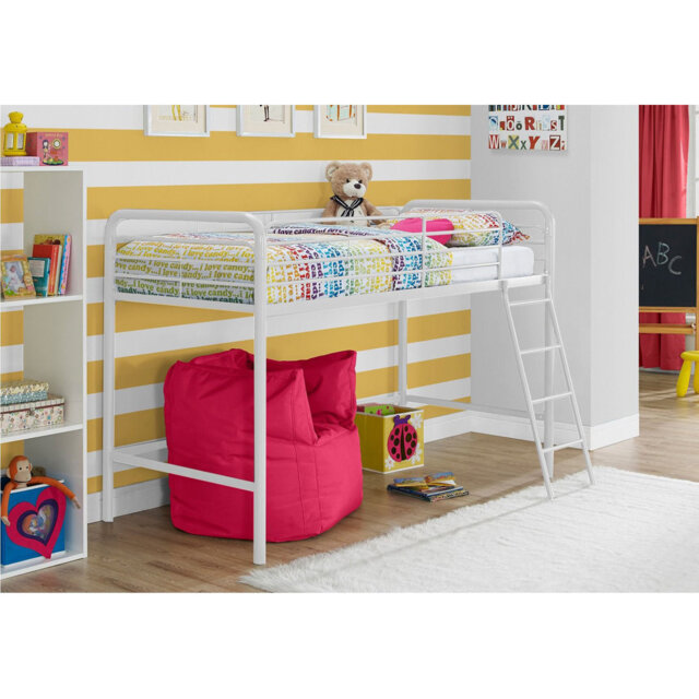 Mcadory Single Metal Mid Sleeper Loft Bed Bed