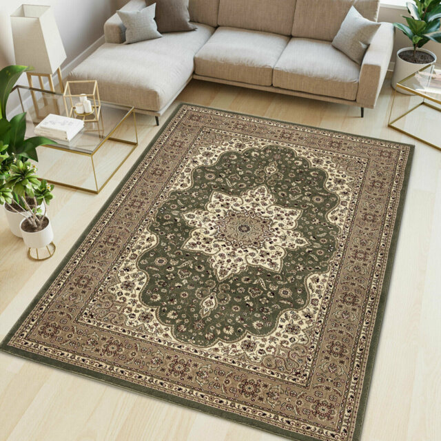 Non Slip Large Traditional Rugs Living Room Bedroom Carpet Hallway Runner Rug