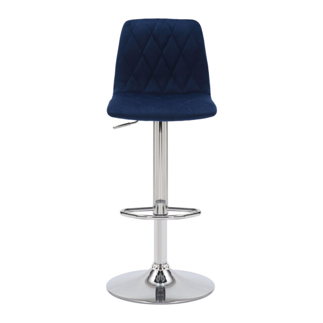 Lamboro Bar Stools Swivel Upholstered Adjustable Height Counter Stool with Metal Frame