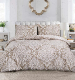 Cotton No Pattern Duvet Cover with Pillowcases Included