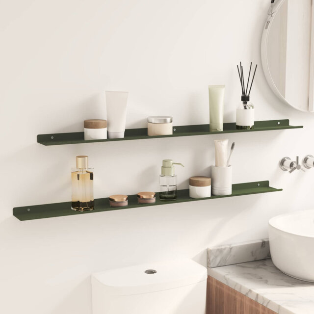 Floating Shelf Wall-Mounted Steel Home Storage Shelving Modern Shelves