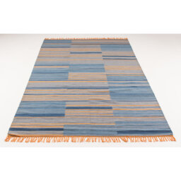 Turquoise Handmade Kilim Wool Blue Rug