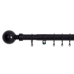 Nuha Adjustable 210cm to 120cm 2.8cm Single Curtain Pole