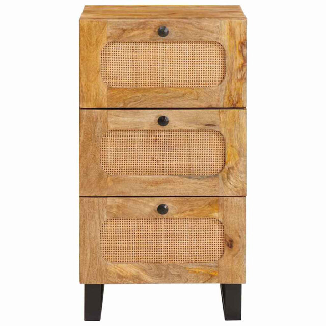 Sideboard With Drawer With Storage Brown Solid Mango Wood Dining Room