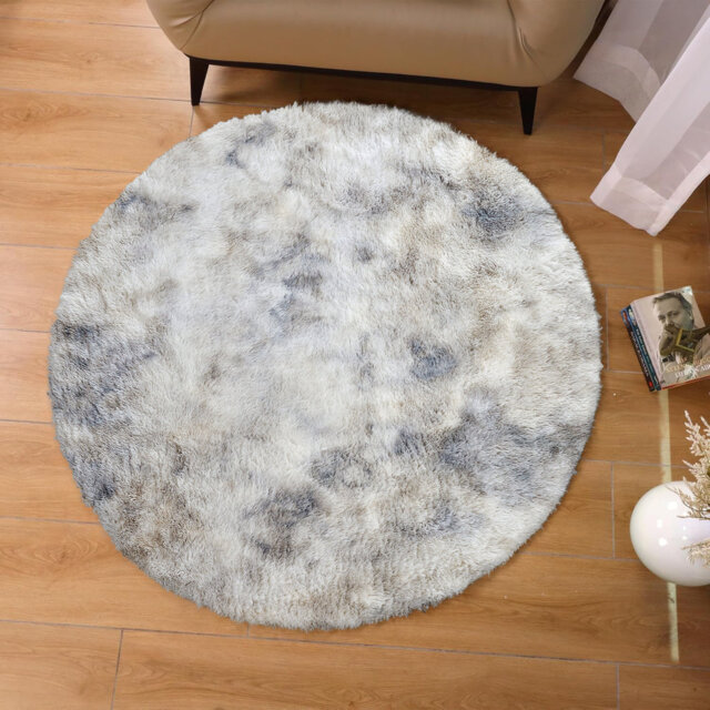 Round Shaggy Area Rug â Plush Soft High Pile Floor Rug For Living Room & Bedroom