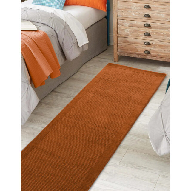 Ned Hand Tufted Wool Terracotta Rug