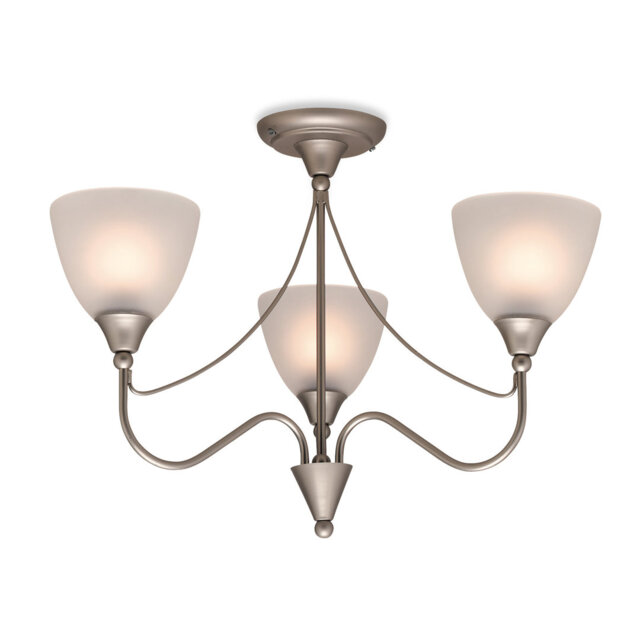 Santana Glass Semi Flush Mount
