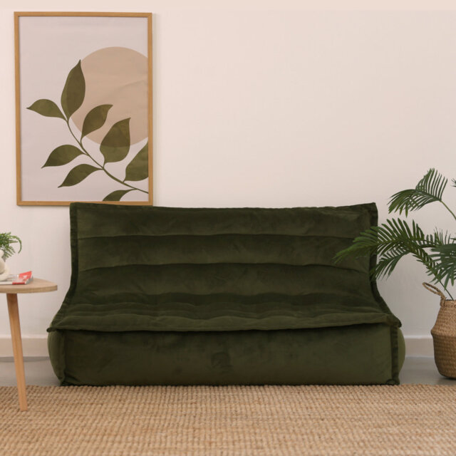 Bean Bag Bazaar Kota Velvet Bean Bag Sofa