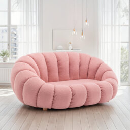 Mirielle Evins 2 Seater Teddy Boucle Loveseat