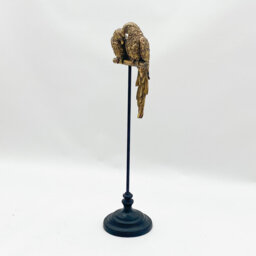 Edington Exotic Parrot Figurine - Large Realistic Decorative Animal Sculpture for Home and Garden Display