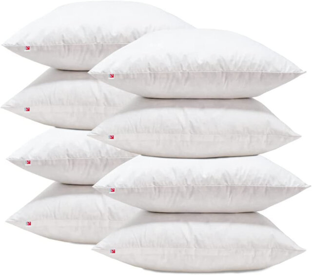 White Euro Cushion