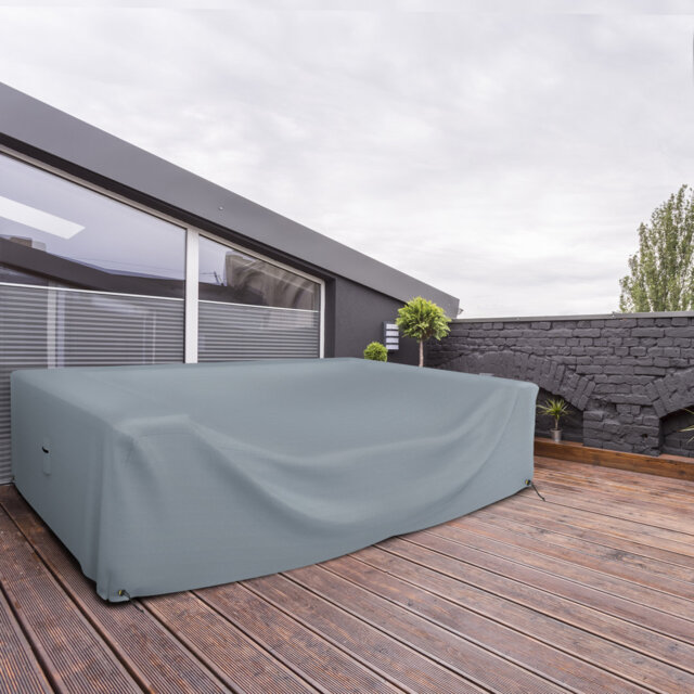 Kimmons Heavy-Duty Outdoor Waterproof Sectional Sofa Cover, Patio Durable Lawn Patio Furniture Couch Cover