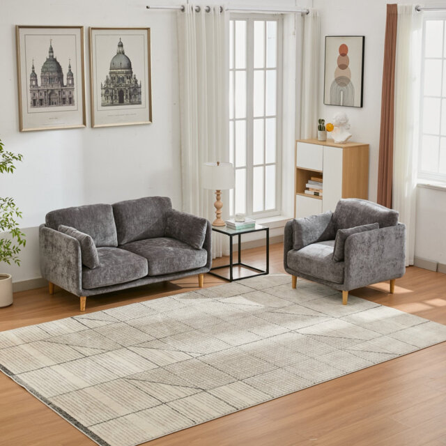 Luxury Mid Century Modern Sofa Couch Set for Living Room