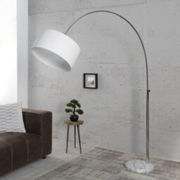 Daniels 170cm Silver Arched Floor Lamp