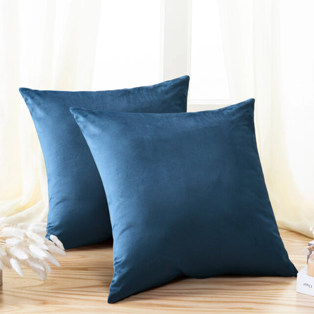 Retrospec Crushed Velvet Scatter Cushion Cover Set