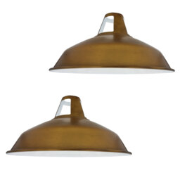 Alkis 16cm H Metal Barn Slotted Lamp Shade ( Uno )