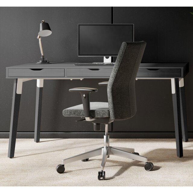Kassandra Solid Wood Base Writing Desk