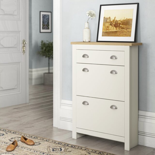 Renningers 12 Pair Shoe Storage Cabinet