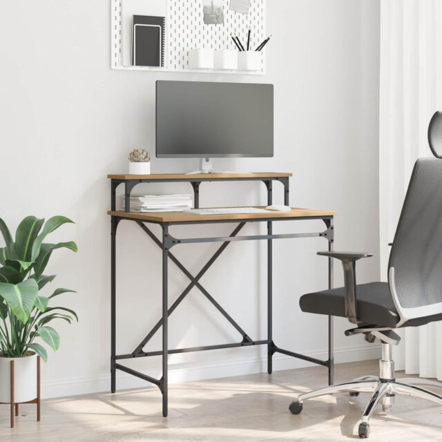Metal Base Computer Desk