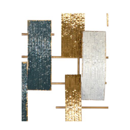Glam Abstract Wall Decor on Metal