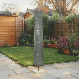 Duracover Grey 160cm Heavy Duty Waterproof Parasol Jumbo Protective Cover